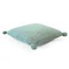 Chunky Knit Green Cotton Cushion Cover  16X16 Inches