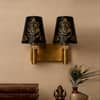 Devansh Metal Electric Wall Light in Gold Colour with Multi Shade Count of 1 Light
