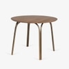 Arco Stainless Steel Round Outdoor Dining Table in Brown Colour