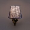 Devansh Metal Electric Wall Light in Antique Gold Colour with Blue Shade Count of 1 Light