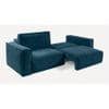Skult 3 Pull Out Sofa Cum Bed In T Blue Colour