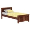Monarch Solid Wood Single Size Drawer Storage Bed in Teak Finish