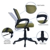 Diicea Mid Back Ergonomic Chair in Pearl Green Colour