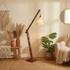 Fisher Beige Jute Floor Lamp with Beige Jute Base