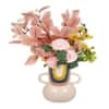 Dual Handle Abstract Coloured Ceramic Vase