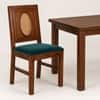 Globally Indian Elodie Solid Sheesham Wood 6 Seater Dining Table Set 6 Chairs Teal Blue