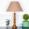 Hatton hand crafted Solid wood honey finish table lamp With Beige Shade