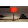 Orange cotton with Metal Gold Table Lamp