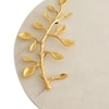 Multi-Utility Marble Platter with Gold Leaf Embedding