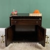 D'Dass Big Dark Sheesham and Mdf Wooden Temple For Pooja With Cabinet
