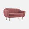 Colam Velvet 2 Seater Sofa Pinck in Colour