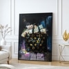 The Castle Decor Luxury Money Bag Wall Art Framed Painting 20x30 Inch