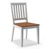 Diner Solid Wood Dining Chair Set Of 2 In Golden Oak Finish