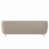 Nero Velvet 3 Seater Sofa in Cream Colour