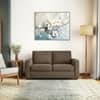 Apollo High Back 2 Seater  Fabric Sofa In Truffle Beige Velvet Colour