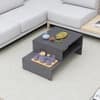 Hexa Engineered Wood Modern Center Table For Living Room In Slate Grey