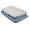 Orthopaedic Pillow Top Viscose Pets Bed in Blue Colour