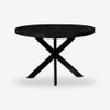 Vervella Shine Solid Wood 4 Seater Dining Table in Black Finish