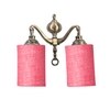 Devansh Metal Electric Wall Light in Pink Colour with Pink Shade Count of 2 Lights