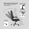Ettorez Gloster High Back Leatherette Office Chair In Brown Colour