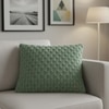 Kelly Knit Bermuda Green Cotton Cushion Cover 16X16 Inches