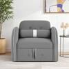 Jayen 1 Seater Pull Out Sofa cum Bed  in Grey Colour