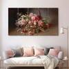 The Castle Decor Flowers Wall Painting Wooden Framed Digital Painting 27x48 Inch (Style 1)
