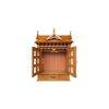 tripti engineered wood prayer unit in teak finish