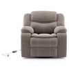 Atticus Single Seater Motorized Swivel Rock Recliner Premium Chenille Fabric
