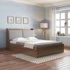 Tyra Queen Bed Box Storage In Classic Walnut Finish