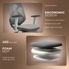 Marvel Pro Ergonomic High Back Study Chair with Legrest in Grey Colour