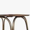 Arco Stainless Steel Square Outdoor Dining Table in Brown Colour