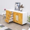 Hexa Red Multipurpose Storage Cabinet With 4 Drawer 3 Door in Giant Wood Colour