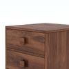 Magellan Solid Wood Bedside Table in Teak Finish