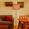 Devansh Wood & Metal Floor Lamp