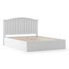 Wichita Solid Wood King Size Box Storage Bed In White Finish