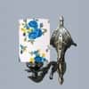 Devansh Metal Electric Wall Light in Antique Gold Colour with Multi Shade Count of 1 Light