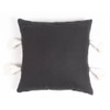 Pin Stripe Monochrome Tasseled Cotton Cushion Cover