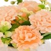 Artificial Flowers With A White Textured Planter