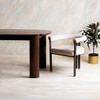 Twilight Solid Wood Eight Seater Dining Table in Brown Colour
