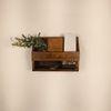 Riverdale Wooden Wall Shelf Organiser With Key Holders
