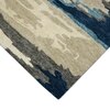 Sariah Blue Abstract Hand-Tufted Viscose 8X5 Feet Carpet