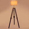 Stephen Beige Jute Shade Floor Lamp