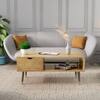 Hexa Engineered Wood Coffee Table With 1 Drawer In Giant Wood