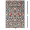 Presto Blue Traditional Hand Tufted Wool Carpet 6X9 Feet