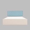 Virabhad Engineered Wood Queen  Size Bed With Hydraulic Storage (Melamine Finish, White Colour)