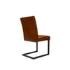 Elder Metal Dining Chair in Brown Colour
