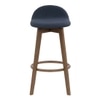 Scandinavian Mora Bar Chair Blue Cocoa Finish
