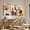The Castle Decor Boho Abstract Botanical Wall Art Set of 3 Design 7 11x17 Inch