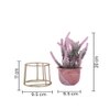 Pink 1 Pieces Lavender Artificial Plant With Pot